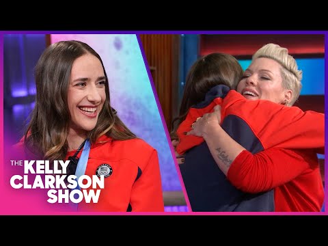 P!nk Tears Up Talking Women's Sports Respect With Hockey Star Hayley Scamurra