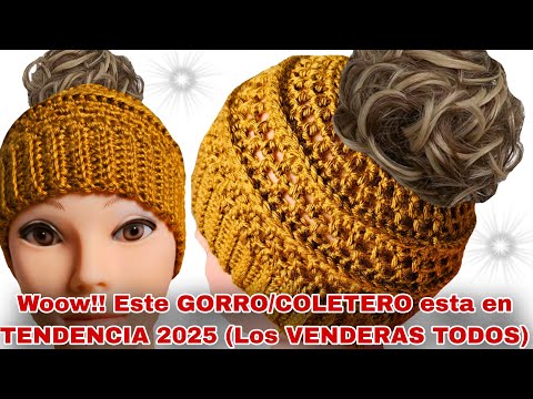 ⛔️ Woow!! Este es el GORRO/COLETERO que esta en TENDENCIA EN 2025 ( Los VENDERAS TODOS) 😱