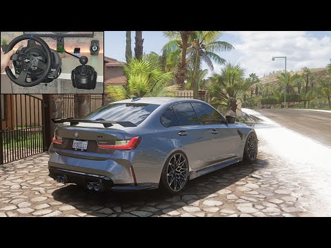 BMW M3 G80 Competition - Forza Horizon 5 | Steering Wheel Gameplay