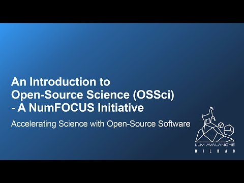 An Introduction to Open Source Science OSSci - A NumFOCUS Initive, Accelerating Science