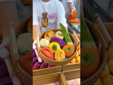 本物の野菜にそっくりなもちもち野菜パン専門店🍞 #japanesefood