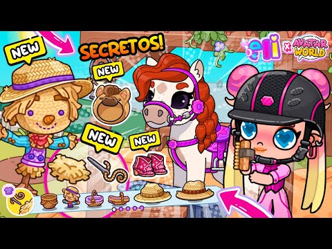 YA SALIÓ Countryside el nuevo mapa de avatar world 🐴 + SECRETOS en la granja de AW + REGALOS Gratis