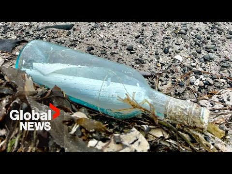 YouTube video thumbnail: Canadian Couple's Message in a Bottle Found 13 Years Later on Irish Coast