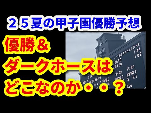 25夏の甲子園　優勝予想！！（107回高校野球選手権）※29日に撮影