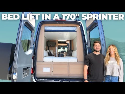The Ultimate Van Layout with a Lift Bed | VAN TOUR