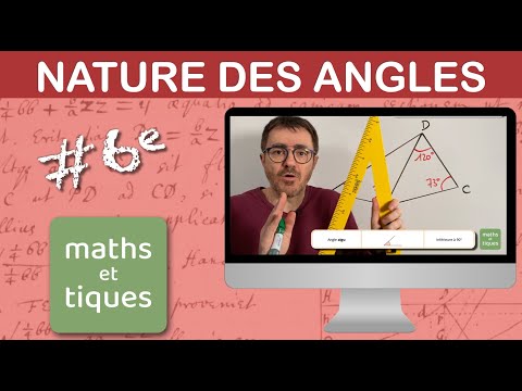 Reconnaître la NATURE des ANGLES (2) - Sixième