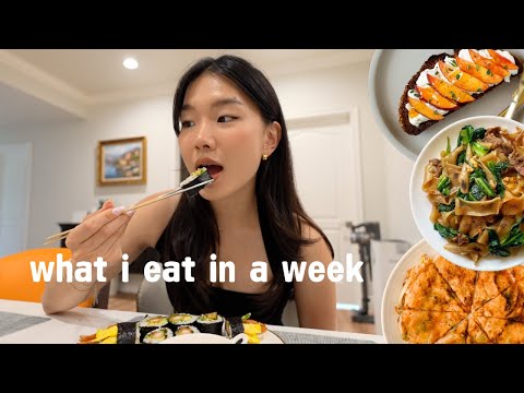 what i eat in a week (simple home cooked meals)