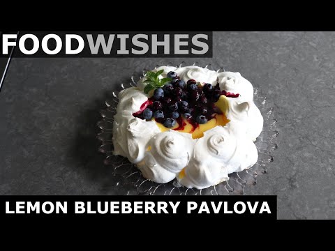 Lemon Blueberry Pavlova - Easy Lemon Meringue - Food Wishes