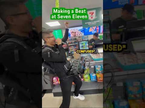 Making a SURPRISE beat at Seven Eleven! 😂🔥