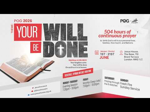 Jesus House London || Pursuit of God Conference 2026 – Day 1 of 21 (AM) || 1st June ’26