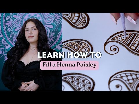 Step-by-step Henna Tutorial For Beginners: Mastering The Art Of Filling A Paisley Design