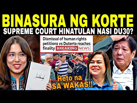 ITO ANG GOODNEWS! K0RTE SUPREMA GlNIMBAL ANG PALASY0!? DU30 BlNASURA ANG KASO? BBM RISA TAMBA DELIMA
