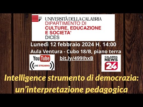 Intelligence strumento di democrazia: un'interpretazione pedagogica