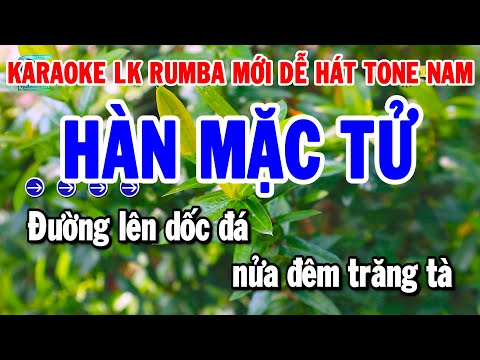 Karaoke Liên Khúc Tone Nam Nhạc Sống Rumba 2025 | Hàn Mặc Tử – Mưa Đêm Tỉnh Nhỏ | Thanh Hải