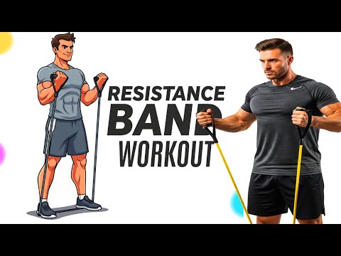 At-Home Resistance Band Workout ! 6 New Exercises