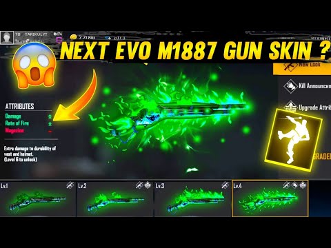 NEXT EVO M1887 GUN SKIN ? | NEW EVO M1887 GUN SKIN IN FREE FIRE | FREE FIRE NEW EVO GUN SKIN