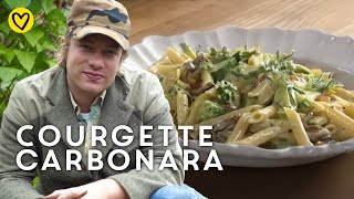 How To Cook A Classic Pasta Dish! Courgette Carbonara Recipe By Jamie Oliver