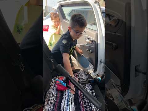 Devran nın scooter arabaya zor sığdırdık #shorts