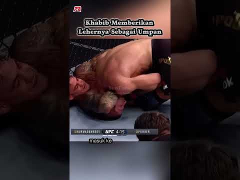 Khabib Memberikan Lehernya Sebagai Umpan #mma #khabibnurmagomedov #submission #dustinpoirier