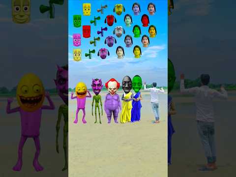 Dancing cute bhabhi,Green,Siren, Pink,sahur Dancing,Dog &Me Correct Head Matching Funny Vfx  #shorts