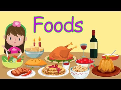Learn food vocabulary in English for kids | Learn food names compilation- Food names in English - YouTube