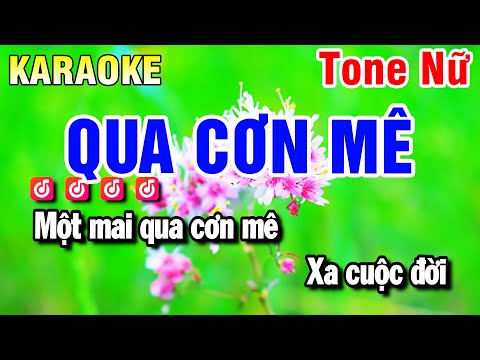 Karaoke Qua Cơn Mê Nhạc Sống Tone Nam G#m | Beat Huỳnh Anh