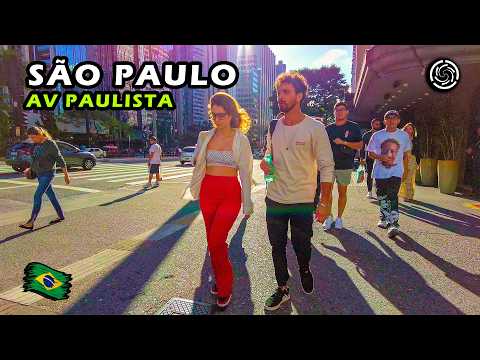 Walking on Paulista Avenue — SÃO PAULO 🇧🇷 BRAZIL 【 4K UHD 】