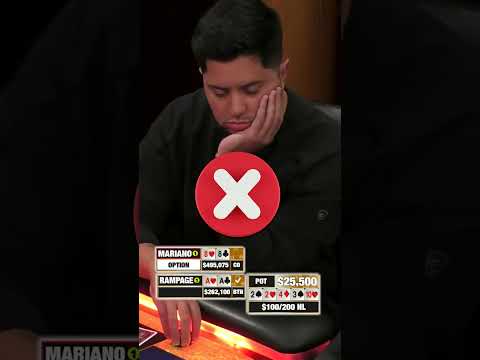 New Video from Mariano: Blasting into Pocket Aces! 🤦