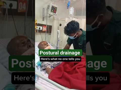 Postural drainage at ICU: Arogya physiotips #chestphysiotherapy #arogyaphysiotherapy