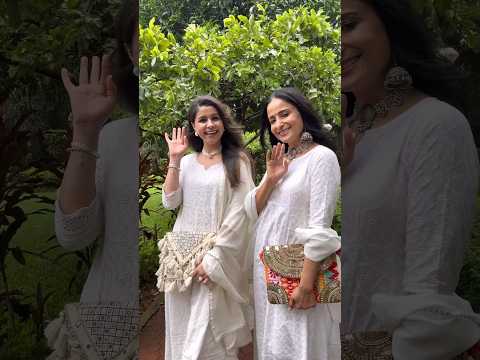 STYLING WHITE KURTA 🤍🤍 two ways | राशमी (Neha) और मैं #yrkkh #ashortaday #shorts #kurtastyling
