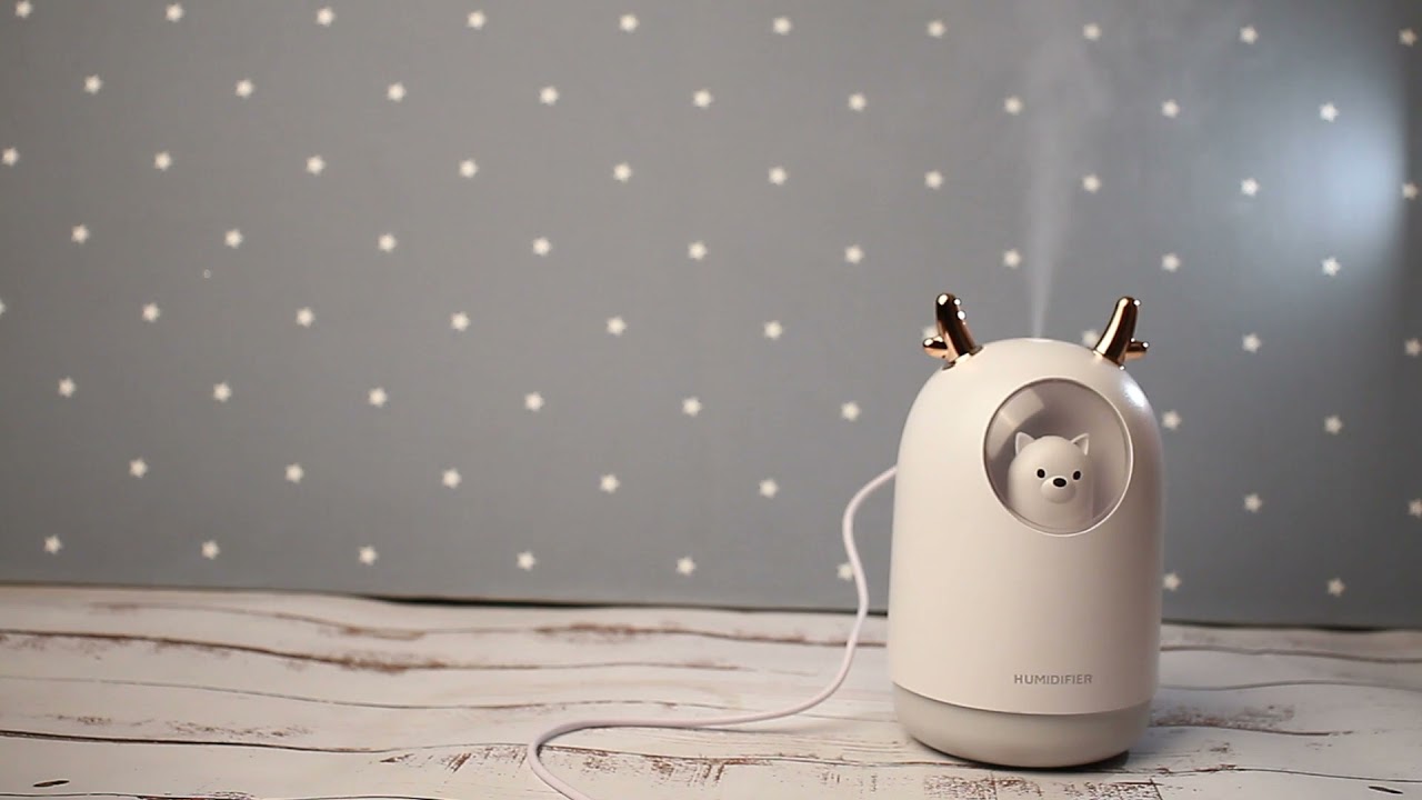 Увлажнитель воздуха Buburu 300 мл кот или лама в ассортименте  - видео