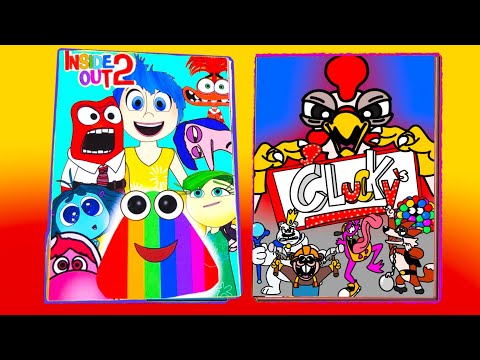 DIY ♥ Inside out2✅ VS Roblox Clucky's🐔 Game Book + Emotion&clucky's Boss Squishy Play 🕹