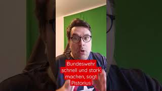 #Verteidigungsminister #Pistorius will #Bundeswehr schnell und stark machen