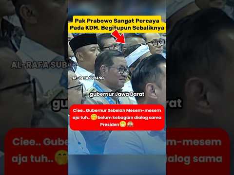 KDM Menjadi Kepercayaan Presiden Prabowo‼️#kdm #jakarta #pramonoanung #kangdedimulyadi #shorts #fyp