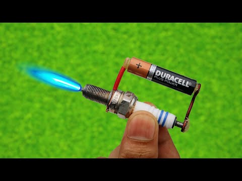 How To Make Simple A Welding Machine From SPARK PLUG - At Home