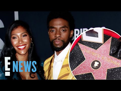 Chadwick Boseman's Wife Leaves Sweet Memento at Walk of Fame Ceremony | E! News