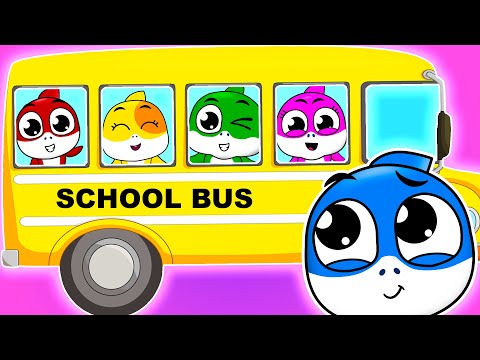 The Wheels On The Bus Goes Song | Baby Shark Nursery Rhymes And Kids Siongs