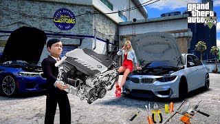 SÜLEYMAN BMW M5 MOTORU ÇALIP KENDİ ARABASINA TAKTIRIYOR! - GTA 5 ATEŞ'İN HAYATI