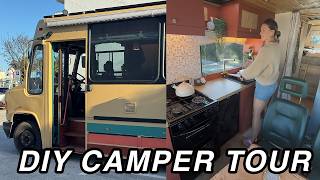 Young Couple's AMAZING 1996 School Bus Tiny Home On Wheels!