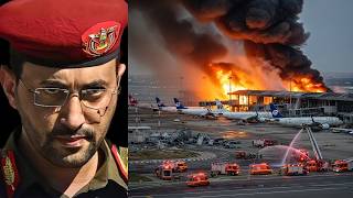 ATAQUE A ISRAEL: AEROPUERTO ARDE Y NETANYAHU HUYE! GLORIA A YEMEN