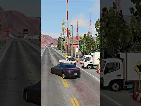 Realistic Highway Car Crashes #70