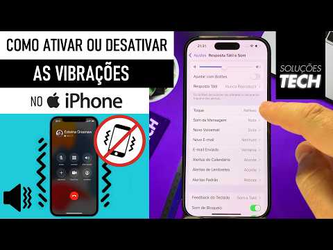Como Ativar/Desativar as VIBRAÇÕES no iPhone (ATUALIZADO)