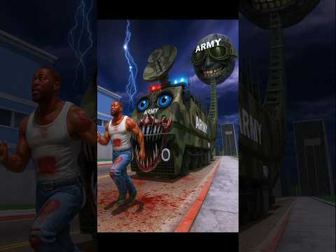 Longest Army Train Challenge vs Franklin 😱 – Indian Bikes Driving 3D #shorts #gta #gaming #horror #k