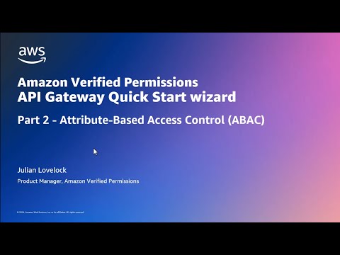 Amazon Verified Permissions - User attribute based Permissions with Quick Start