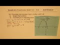 Quadratic Functions and Their Properties