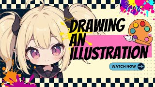 【 個人Vtuber / S女Vtuber 】ほぼ無言：グッズ用イラスト描くよ～【 Vtuber / 新人vtuber 】