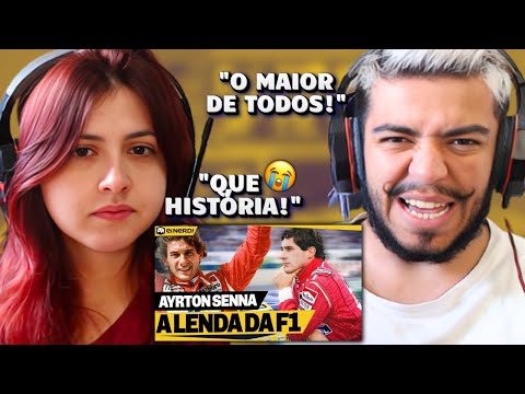 ELA CHOROU com A MAIOR LENDA BRASILEIRA DA FÓRMULA 1! TUDO SOBRE AYRTON SENNA - EI NERD | REACT