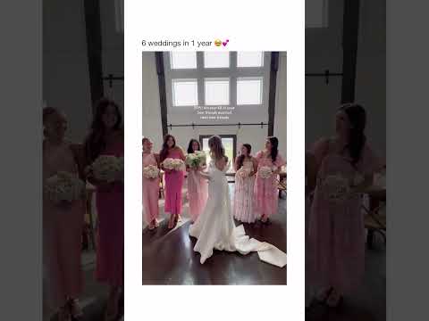 ๐ฏโ๏ธ 6 BESTIES. 6 WEDDINGS. 1 YEAR! โค๏ธโ๐โ๐โ๐โ๐โ๐งก #BrideSquad #WeddingTok #BestFriends #ViralWedding
