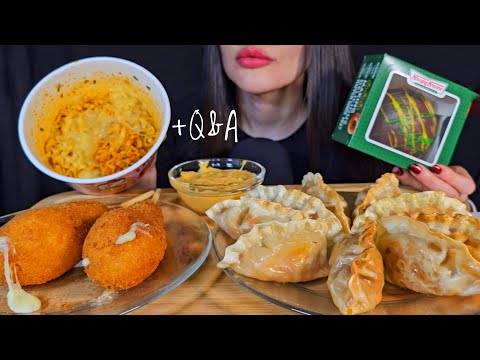 EATING KOREAN FOOD + Q&A TALKING MUKBANG