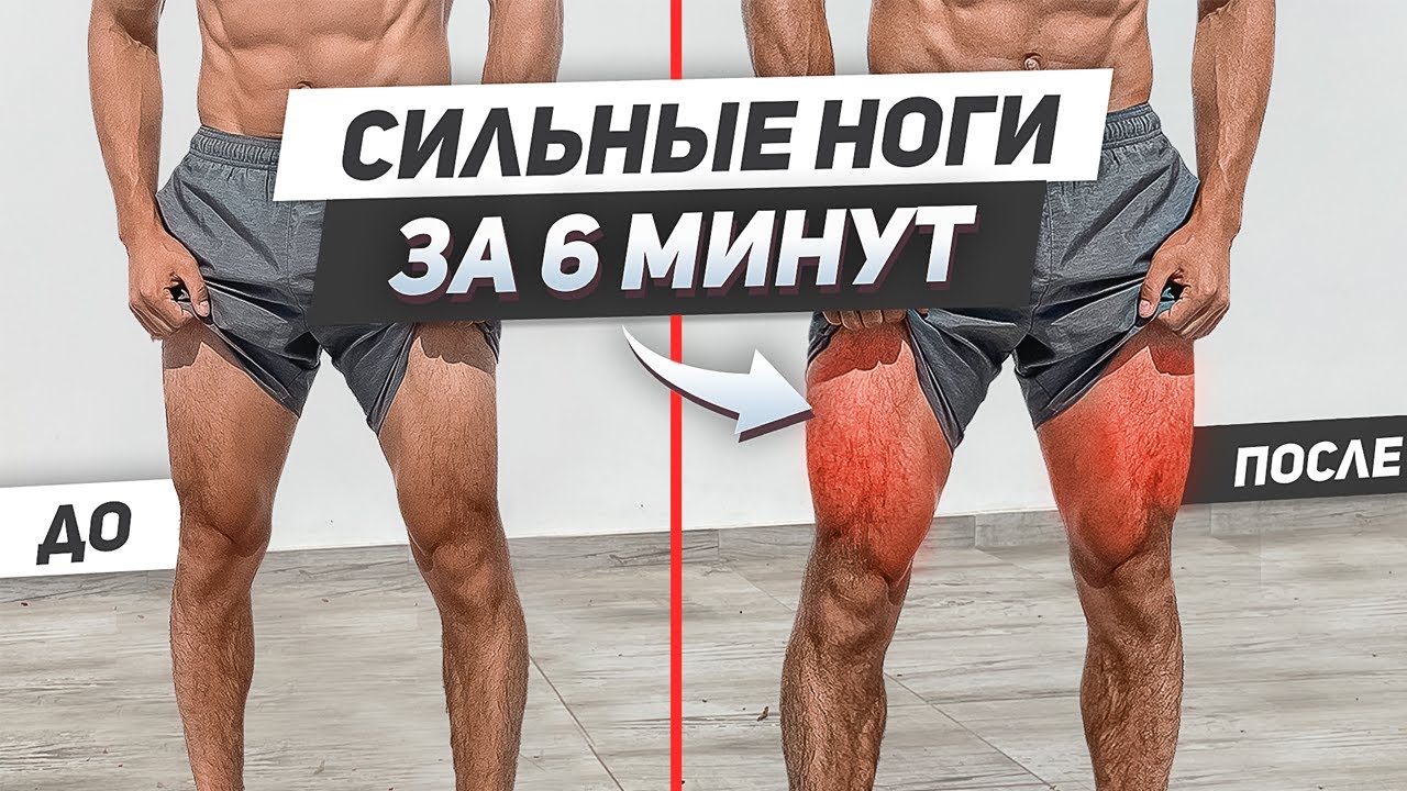 Мощнейшая тренировка ног дома! (результат за 1 круг)